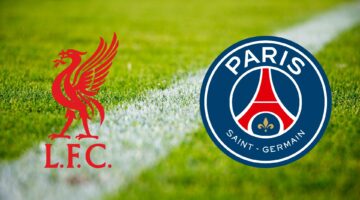 logos del liverpool fc y paris saint germain psg en champions league octavos de final